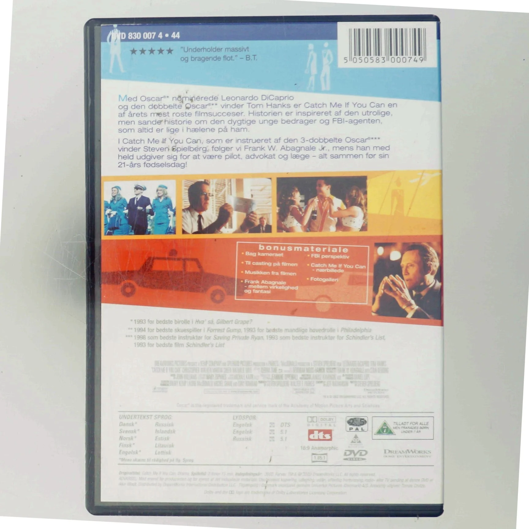 Catch Me If You Can-Russian Version med Leonardo DiCaprio (DVD)