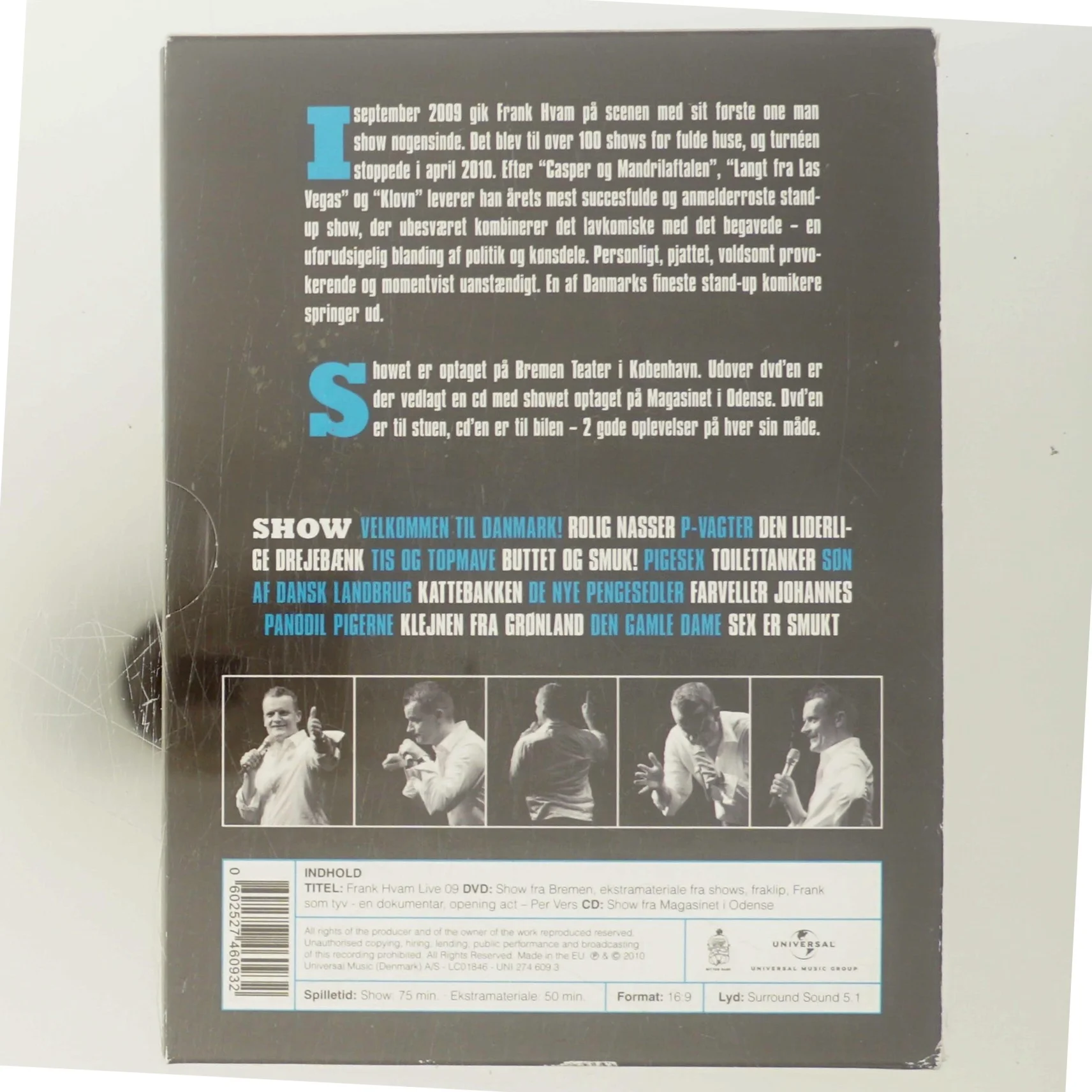 Live 09, Frank Hvam med Frank Hvam (DVD)