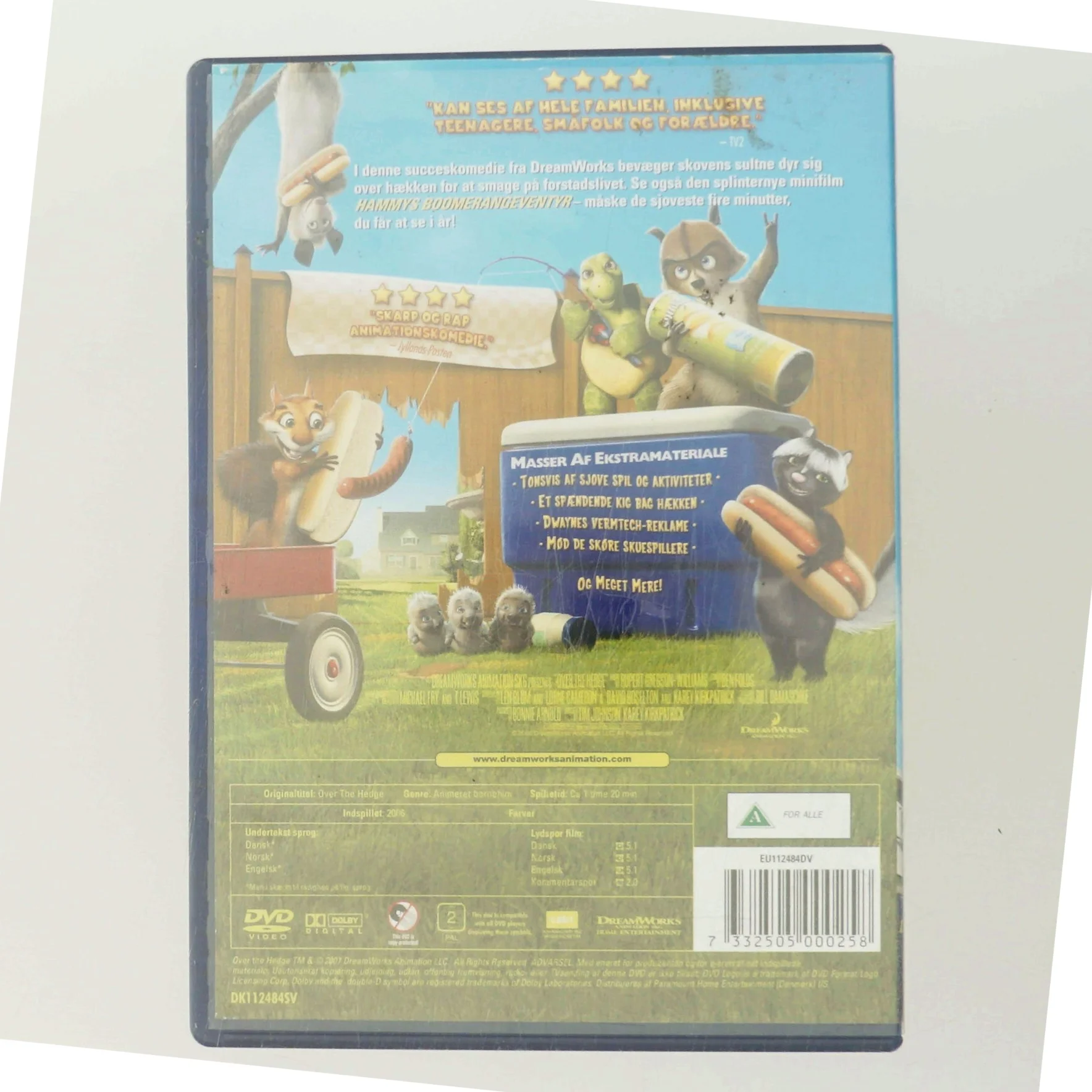 Over Hækken med Ingen specifikke skuespillere er nævnt, da det er en animationsfilm med stemmeskuespil (DVD)