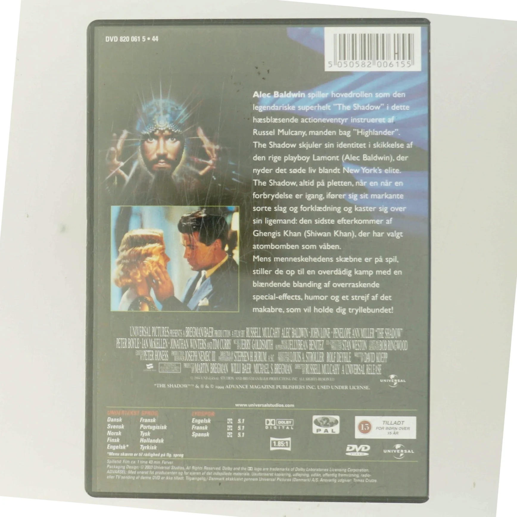 The Shadow (1994) [DVD] med Alec Baldwin (DVD)