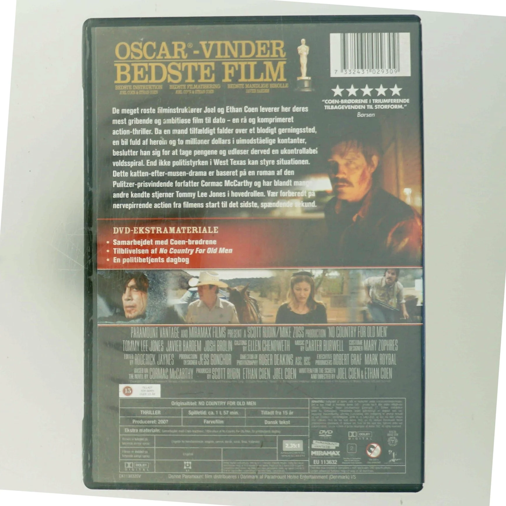 No Country for Old men med Tommy Lee Jones (DVD)