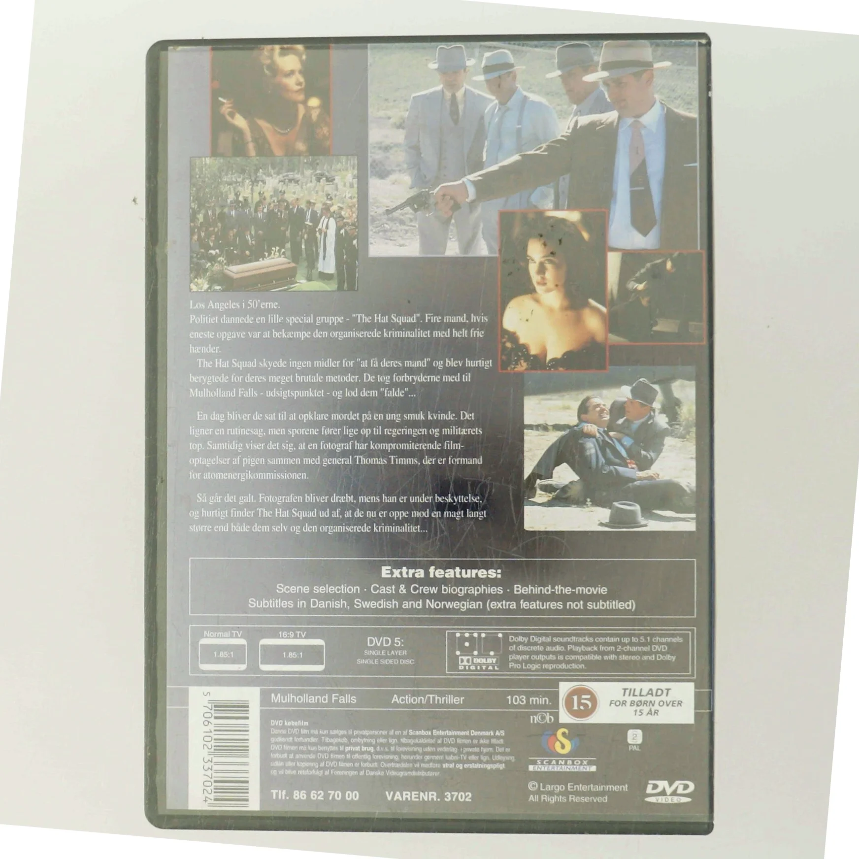 Mulholland Falls med Nick Nolte (DVD)