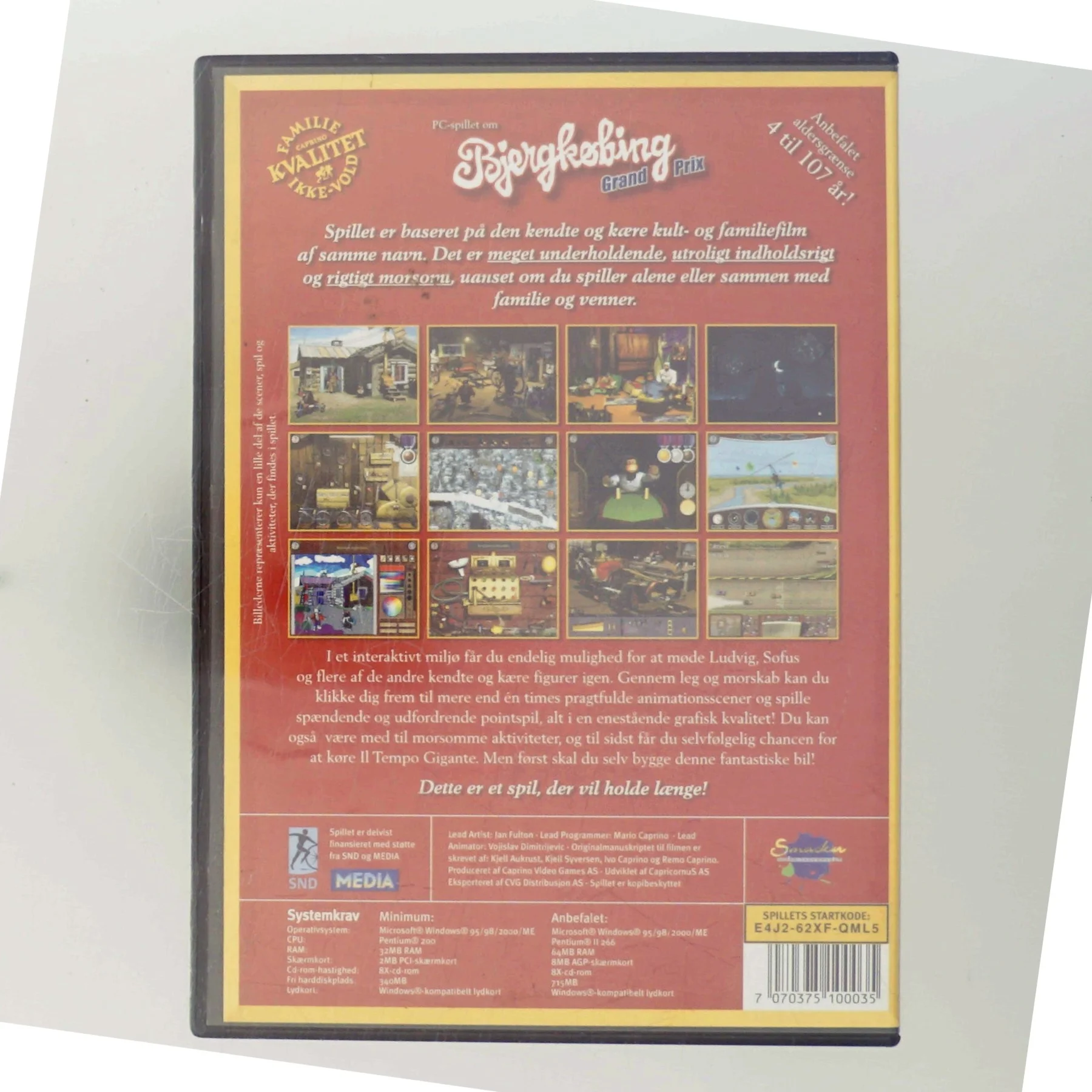 Bjergkøbing Grand Prix (1975) [PC spil]                                        <span class="label label-blank pull-right" style="margin-right: 3px;">1. udgave</span> med Frits Helmuth (DVD)