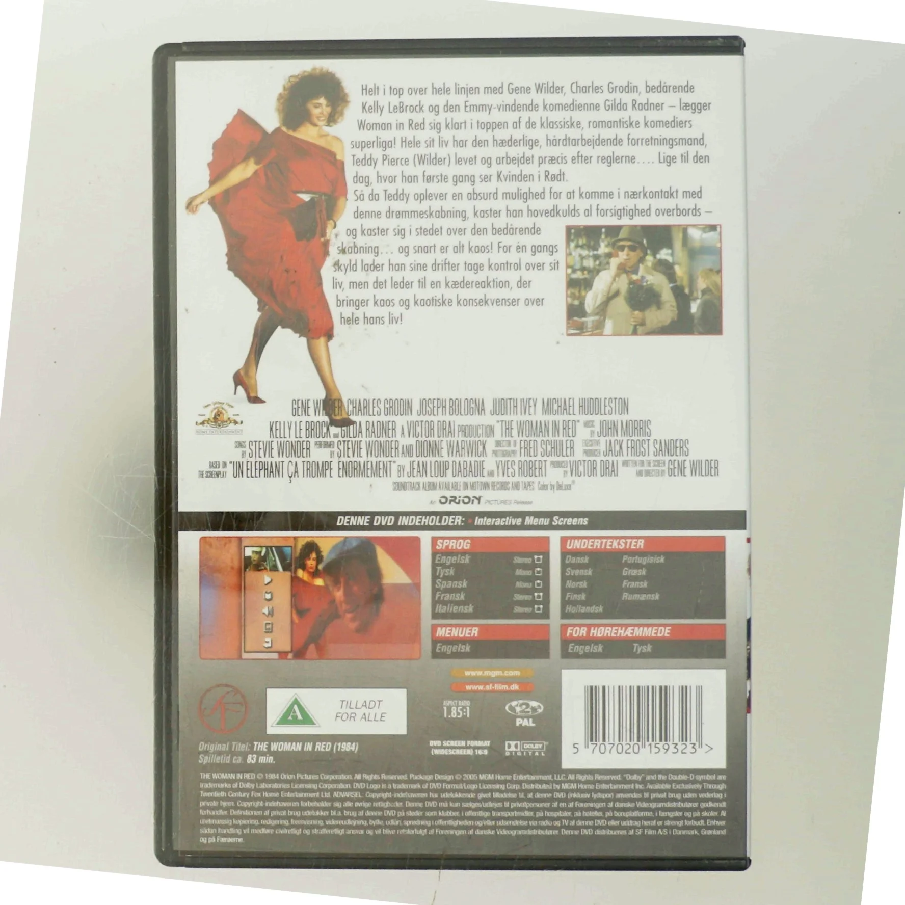 The woman in red med Gene Wilder (DVD)