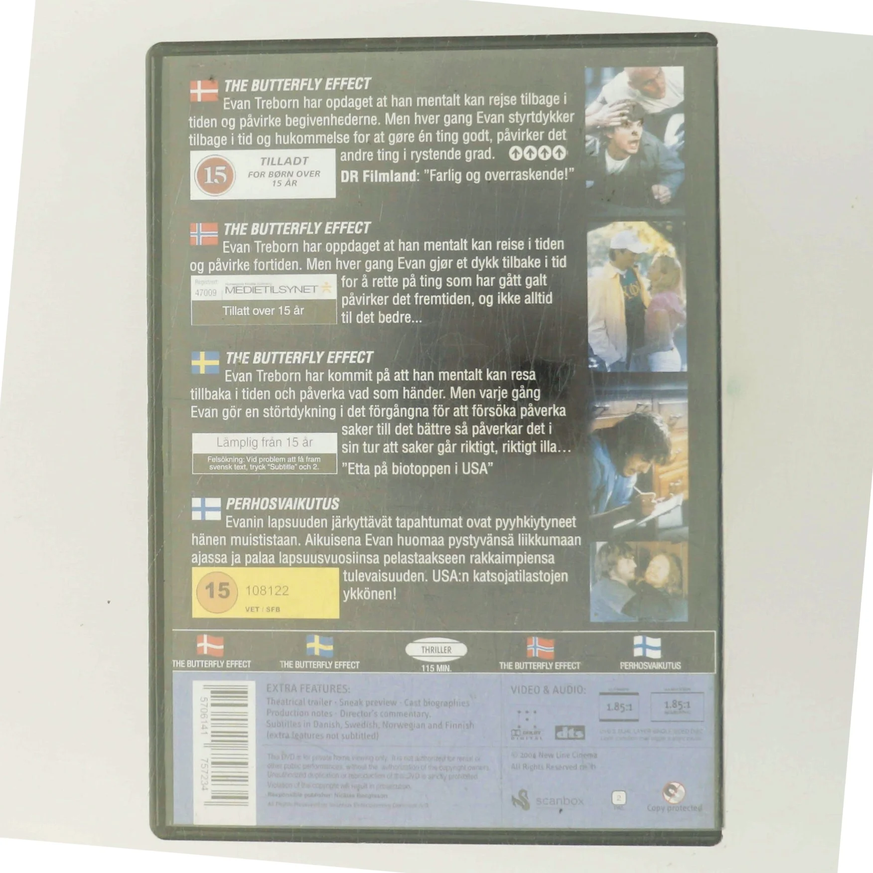 Butterfly Effect, the med Ashton Kutcher (DVD)