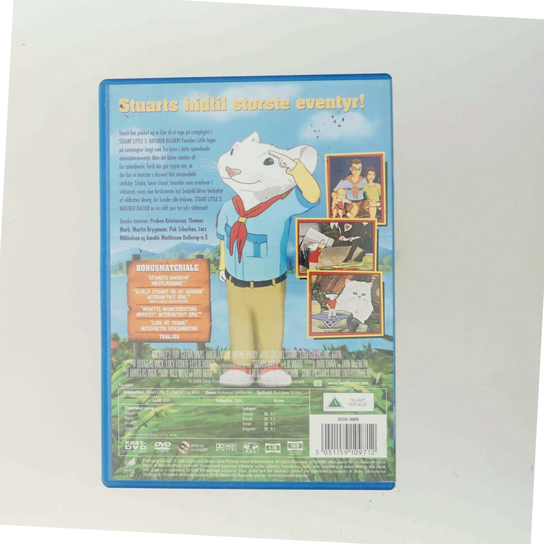 Stuart Little 3 - Naturen kalder (2005) [DVD] med Michael J. Fox (DVD)