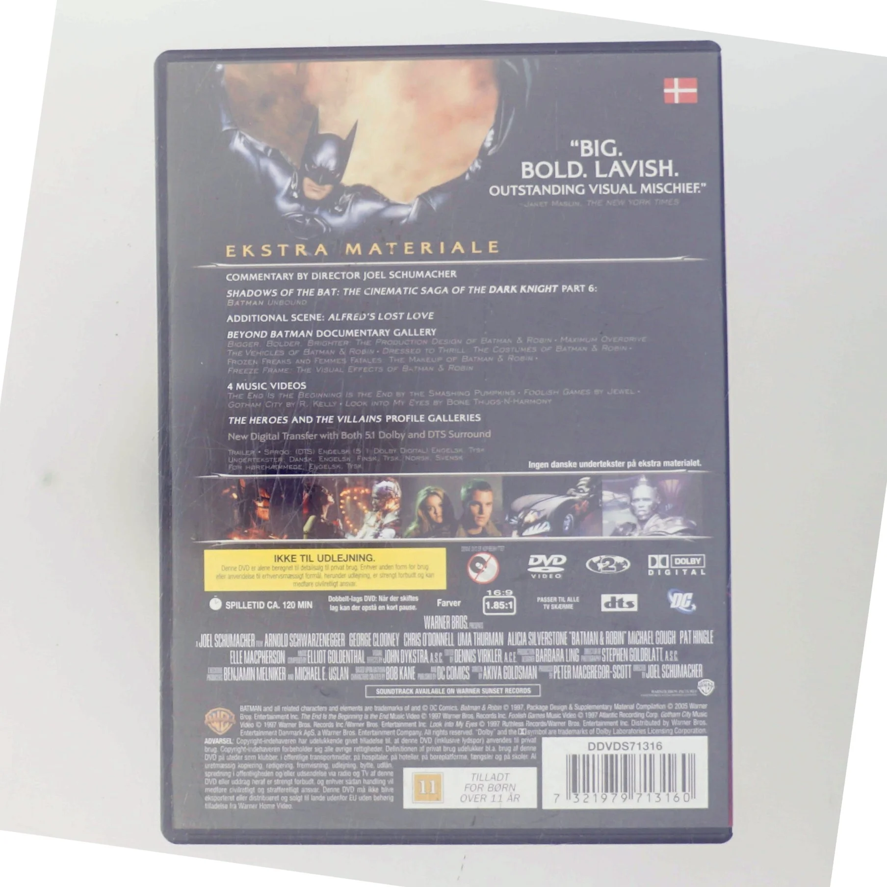 Batman & Robin Special Edition med Arnold Schwarzenegger (DVD)