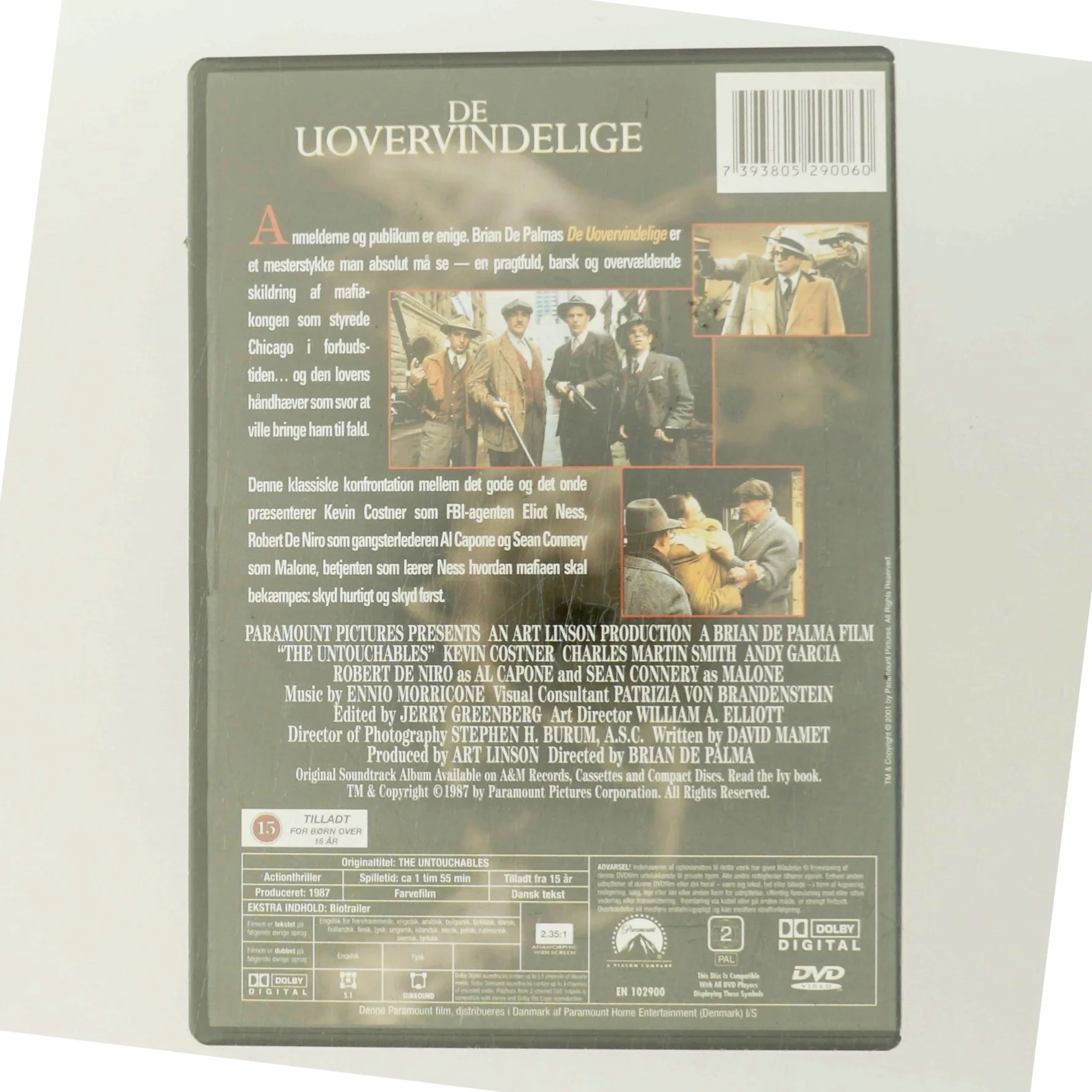 De Uovervindelige med Kevin Costner (DVD)