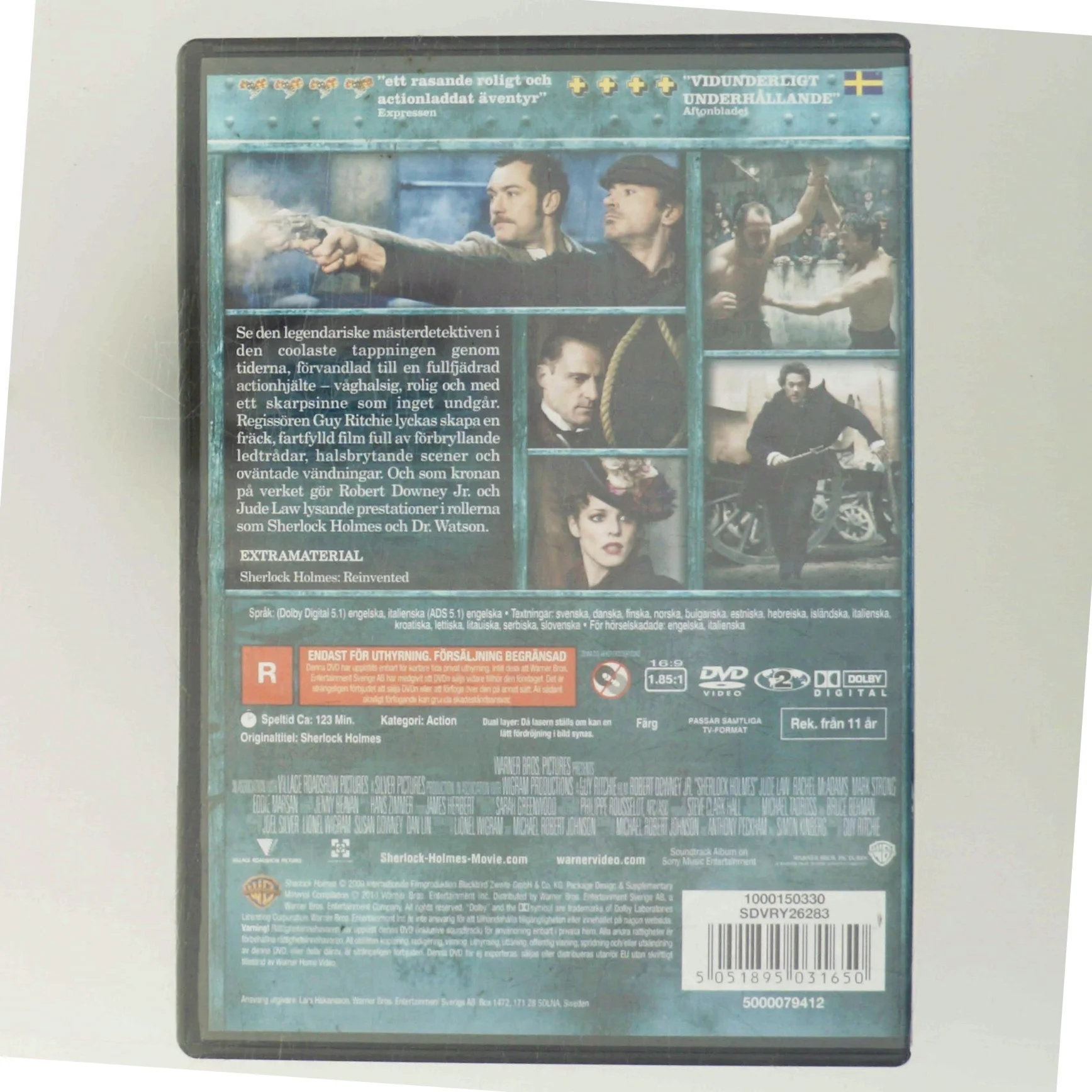 Sherlock Holmes med Robert Downey Jr. (DVD)