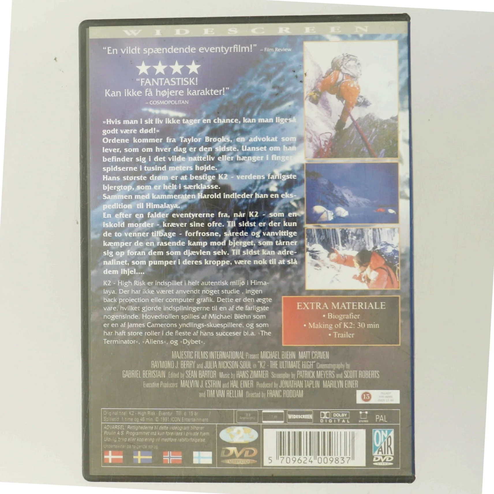 K2 High Risk med Michael Biehn (DVD)