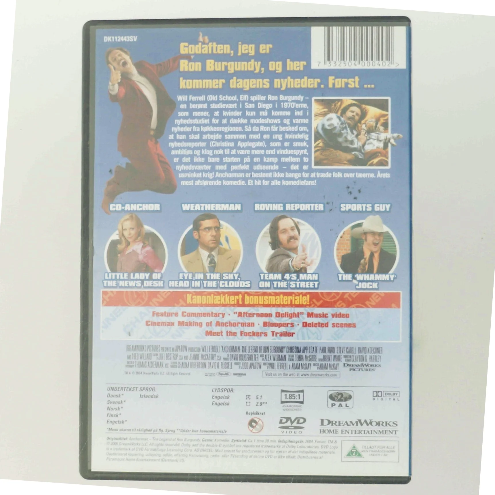Anchorman (2004) [DVD] med Will Ferrell (DVD)