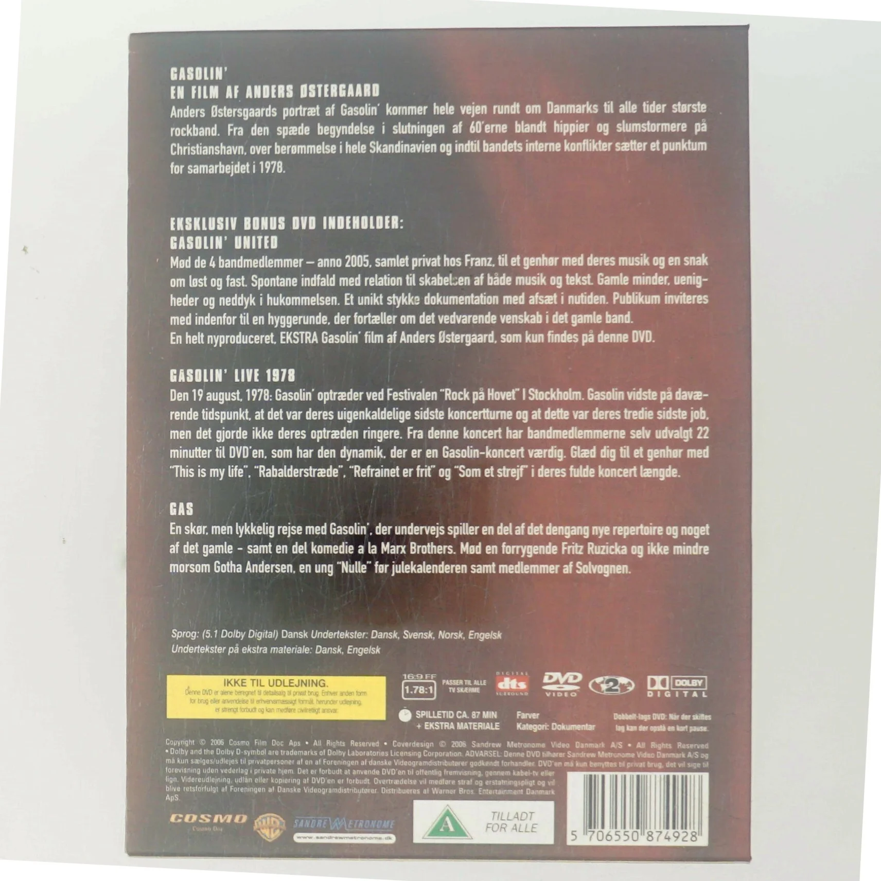 Gasolin                                        <span class="label label-blank pull-right" style="margin-right: 3px;">Deluxe edition</span> med Gasolin' (DVD)