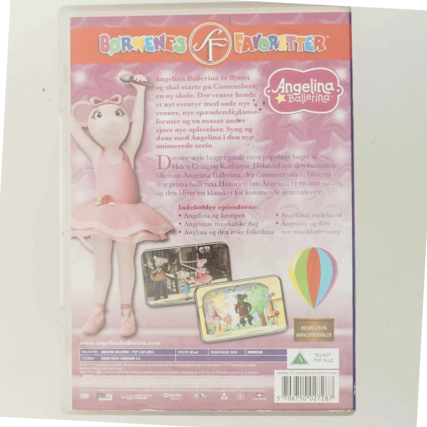 Pop Stjerne Piger med Angelina Ballerina (DVD)