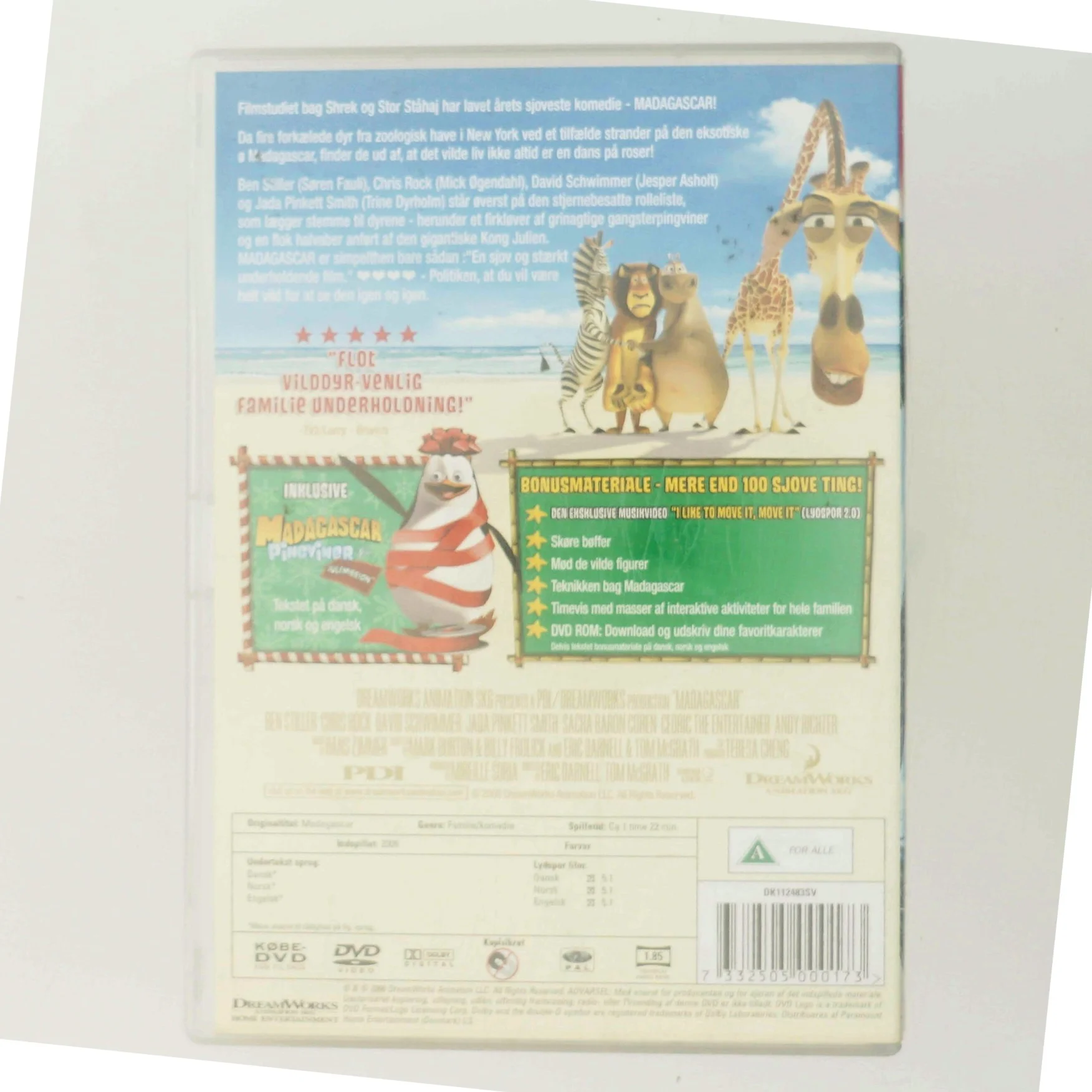 Madagascar med Ben Stiller (DVD)