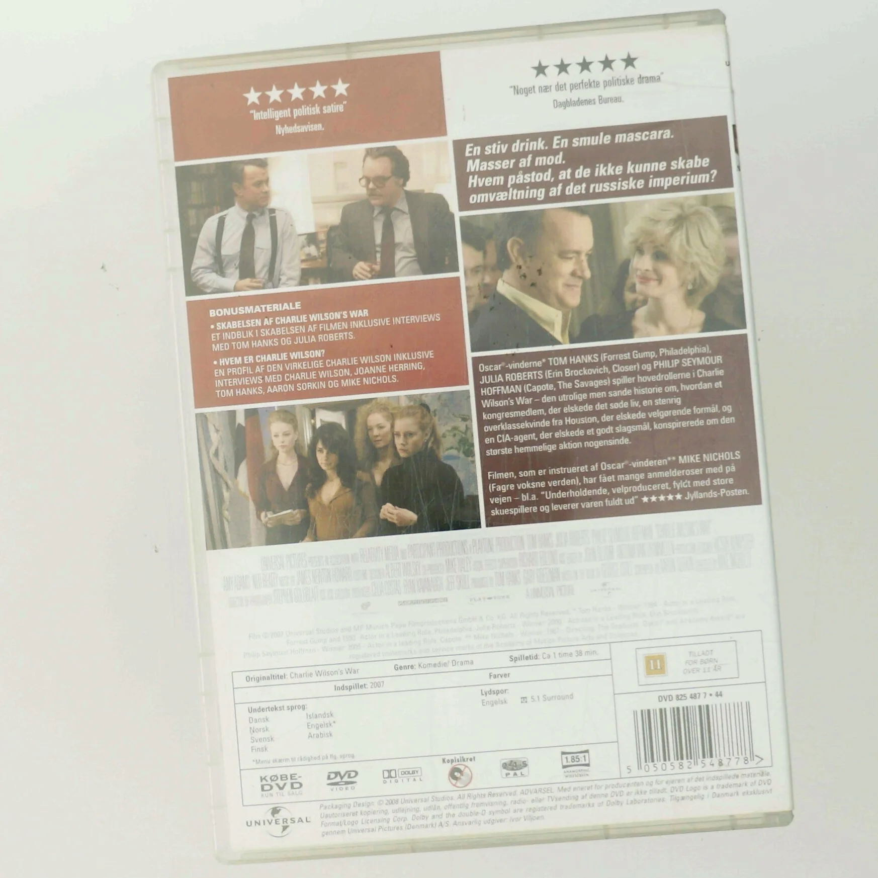 CHARLIE WILSONS WAR med Tom Hanks (DVD)