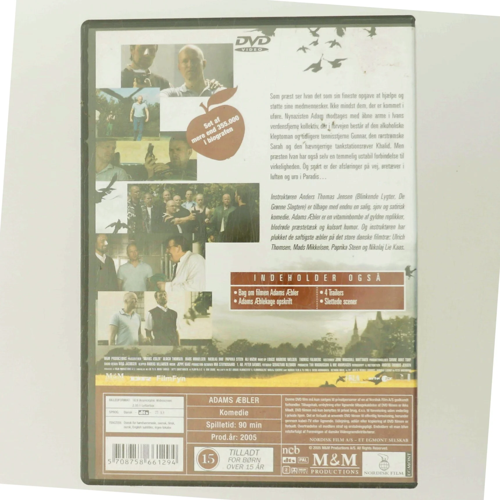 Adams Æbler fra Nordisk med Nikolaj Lie Kaas (DVD)