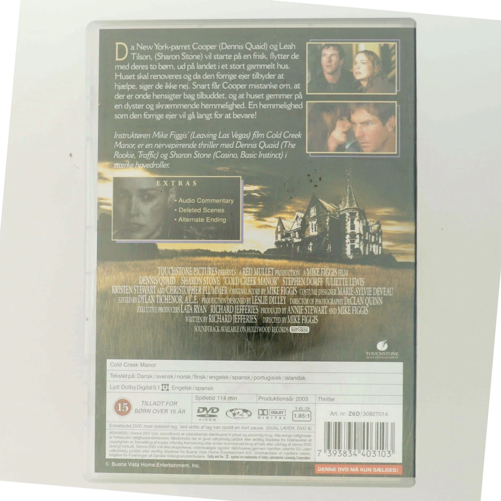 Cold Creek Manor med Dennis Quaid (DVD)