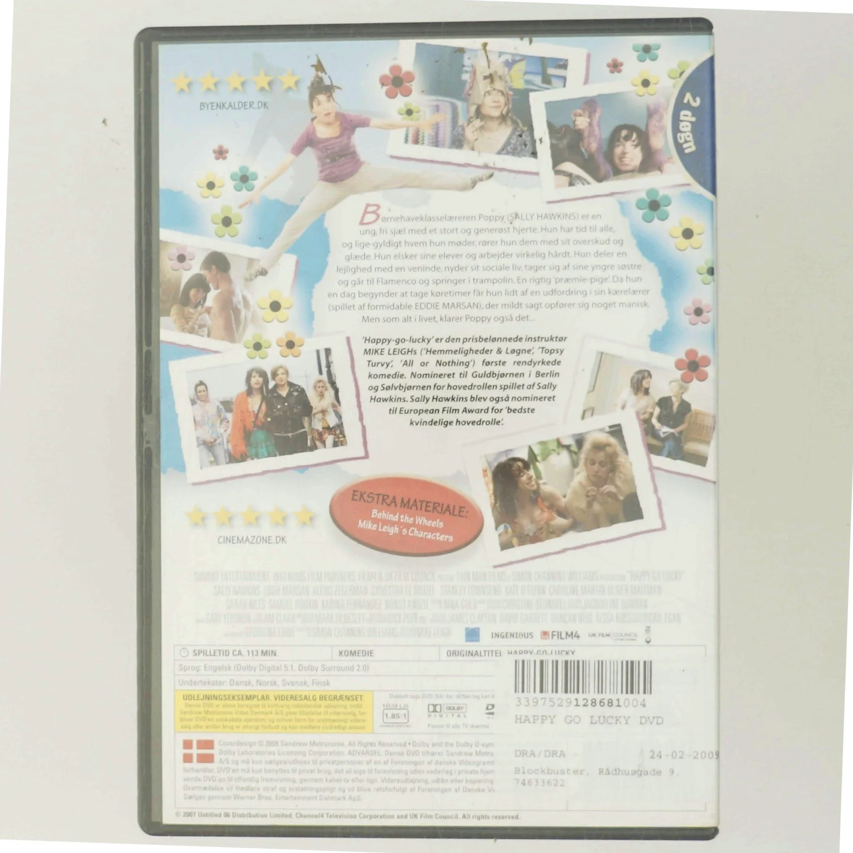 Happy-Go-Lucky med Sally Hawkins (DVD)