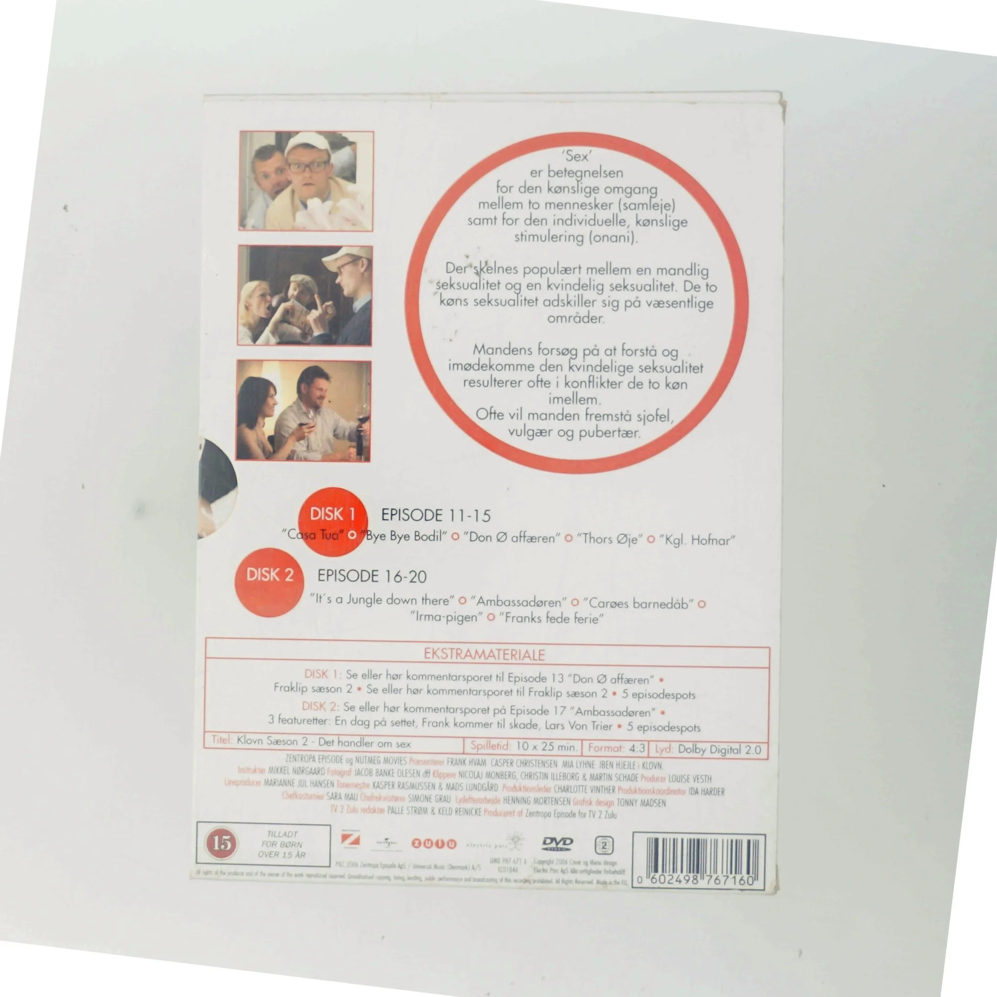 Klovn - Sæson 2 - det Handler Om Sex med Casper Christensen (DVD)
