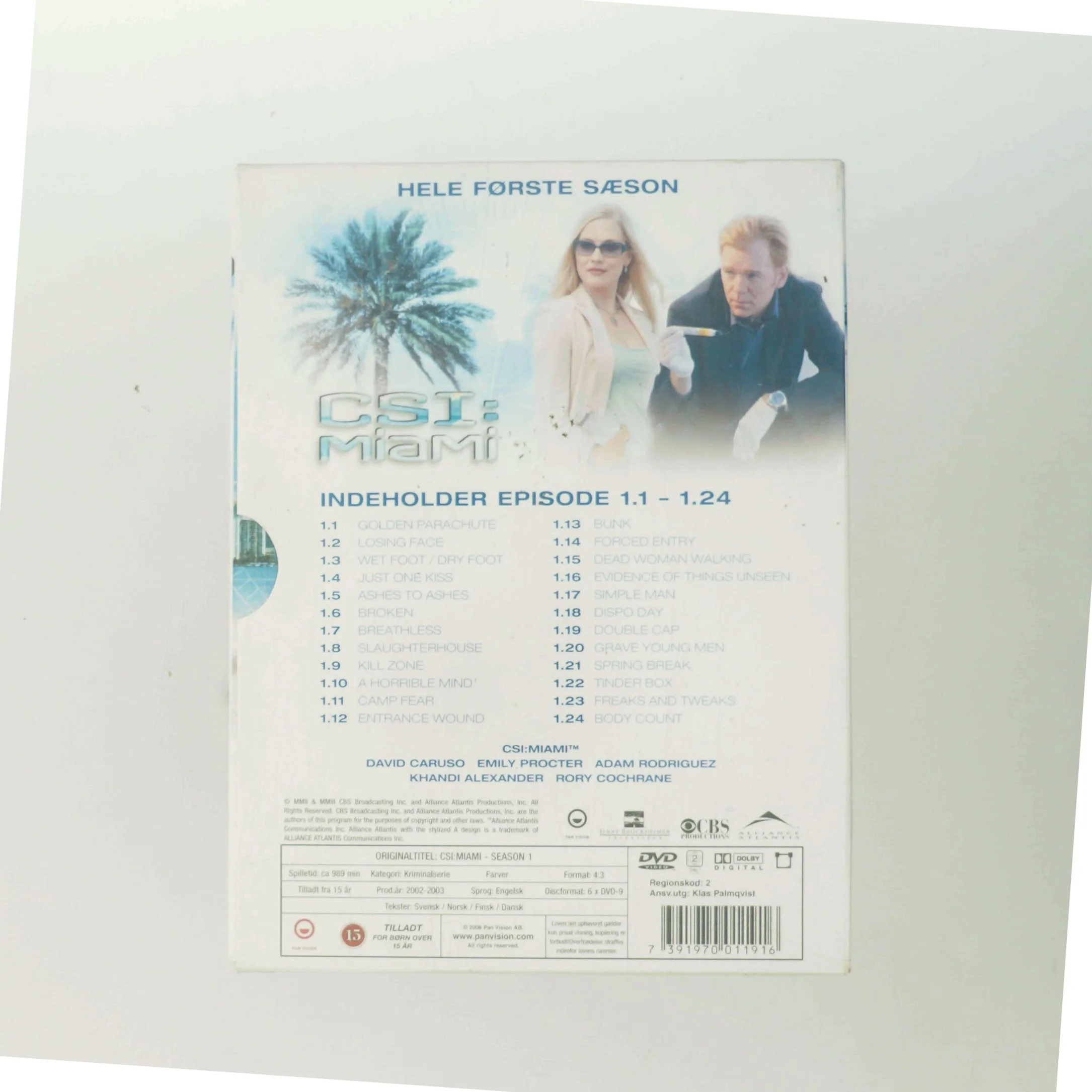 Season 1 - 6-dvd Box med David Caruso (DVD)