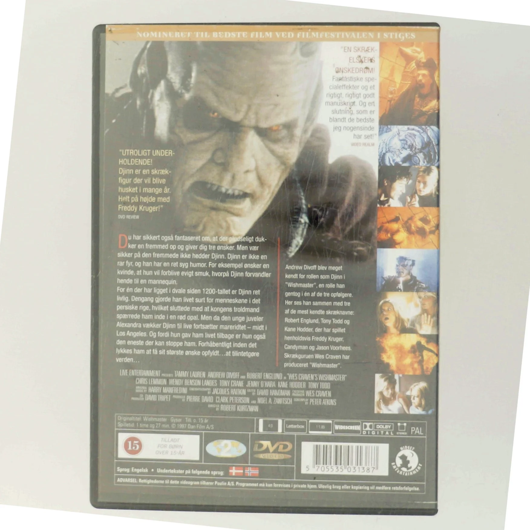 Wishmaster (1997) [DVD] med Andrew Divoff (DVD)