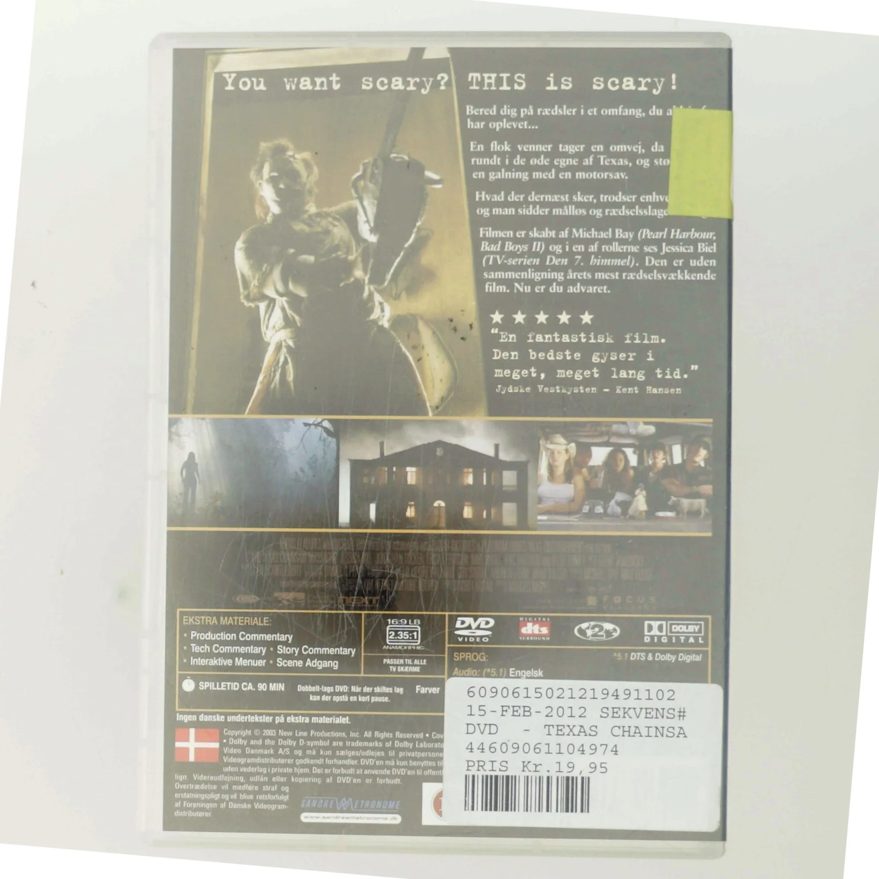 The Texas Chainsaw Massacre med Jessica Biel (DVD)