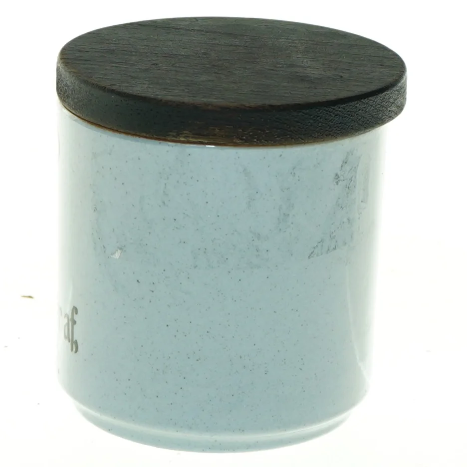sennepskrukke med trælåg (str. 7 x 8 cm)