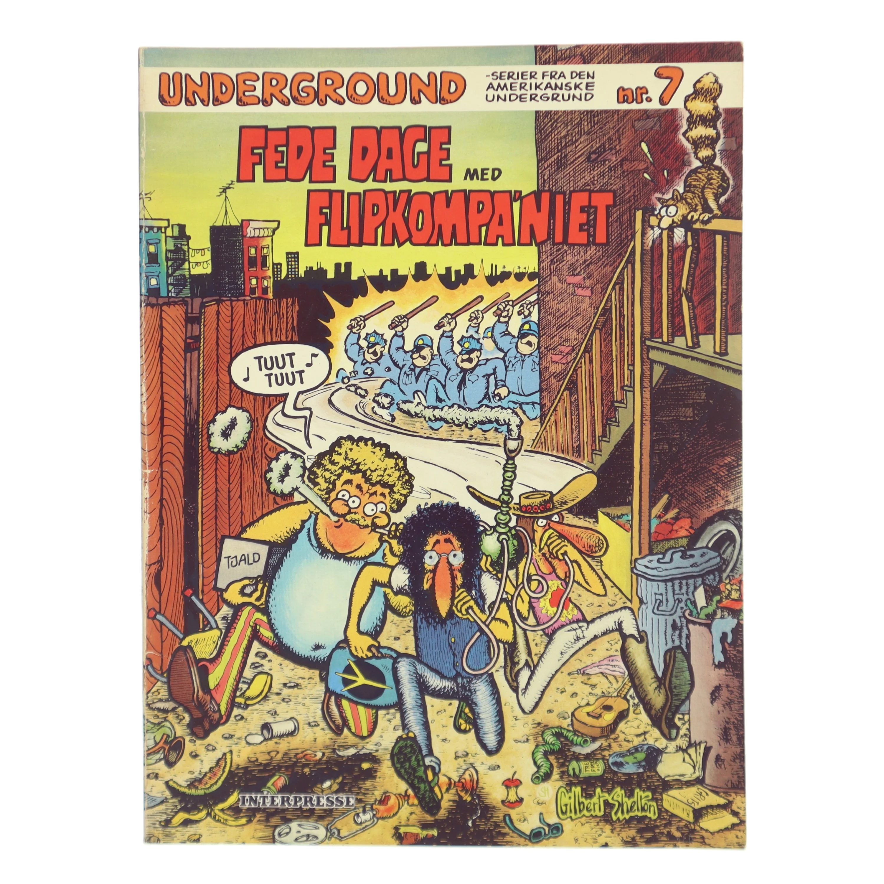 Fede Dage med Flipkompaniet af Gilbert Shelton (Bog)