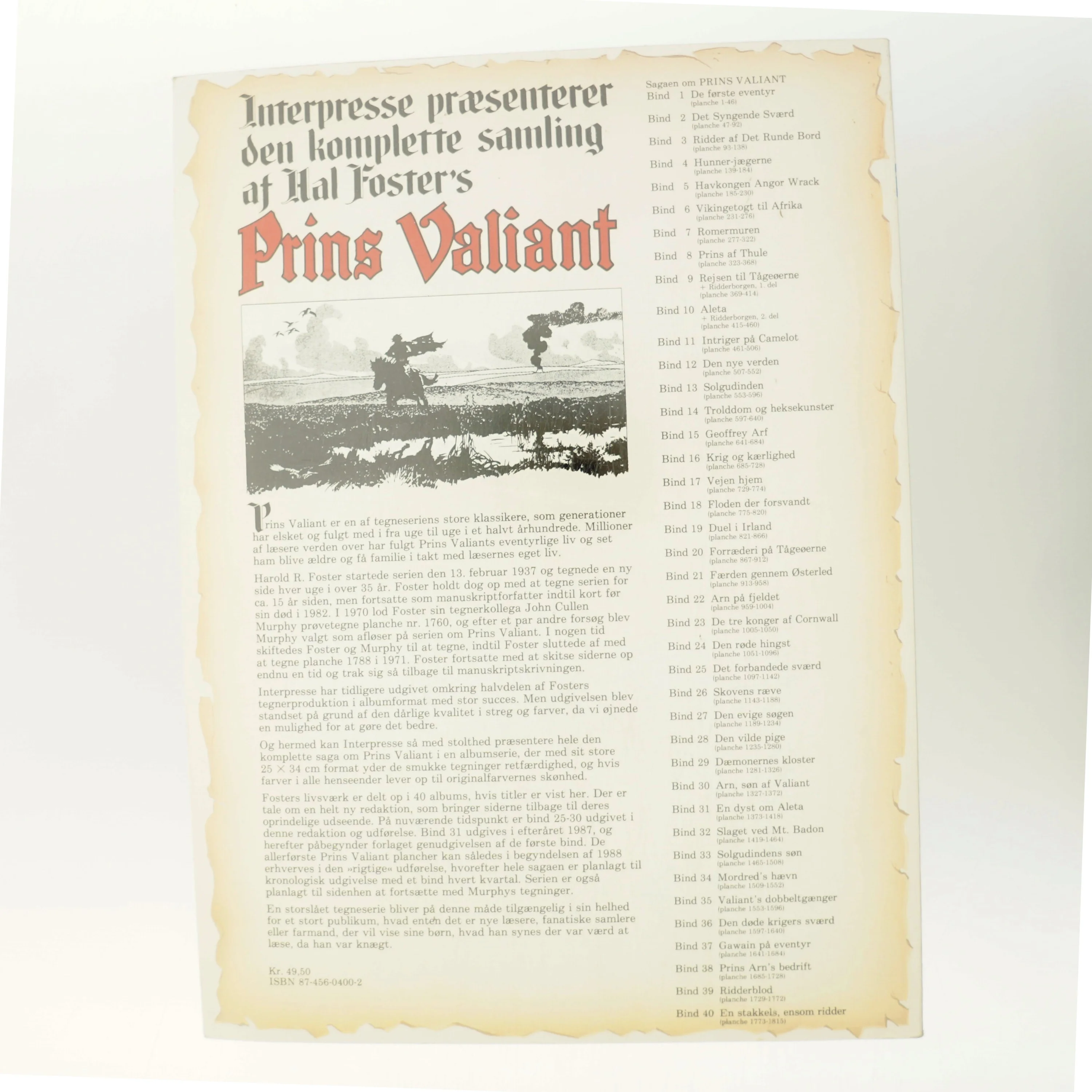 Prins Valiant af Hal Foster (Bog)