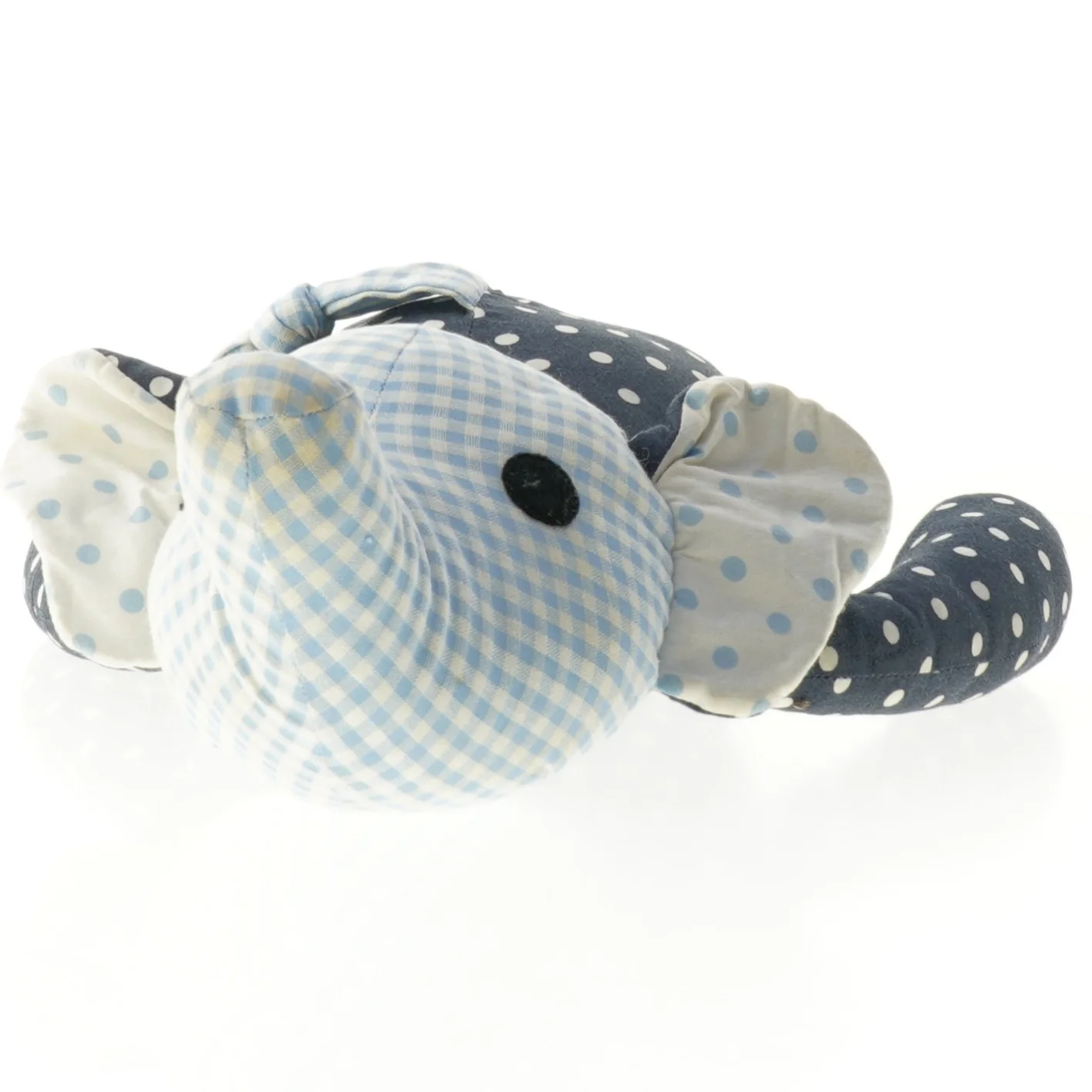 Tern- og prikket bamse elefant fra Franck Fischer (str. 31 cm)