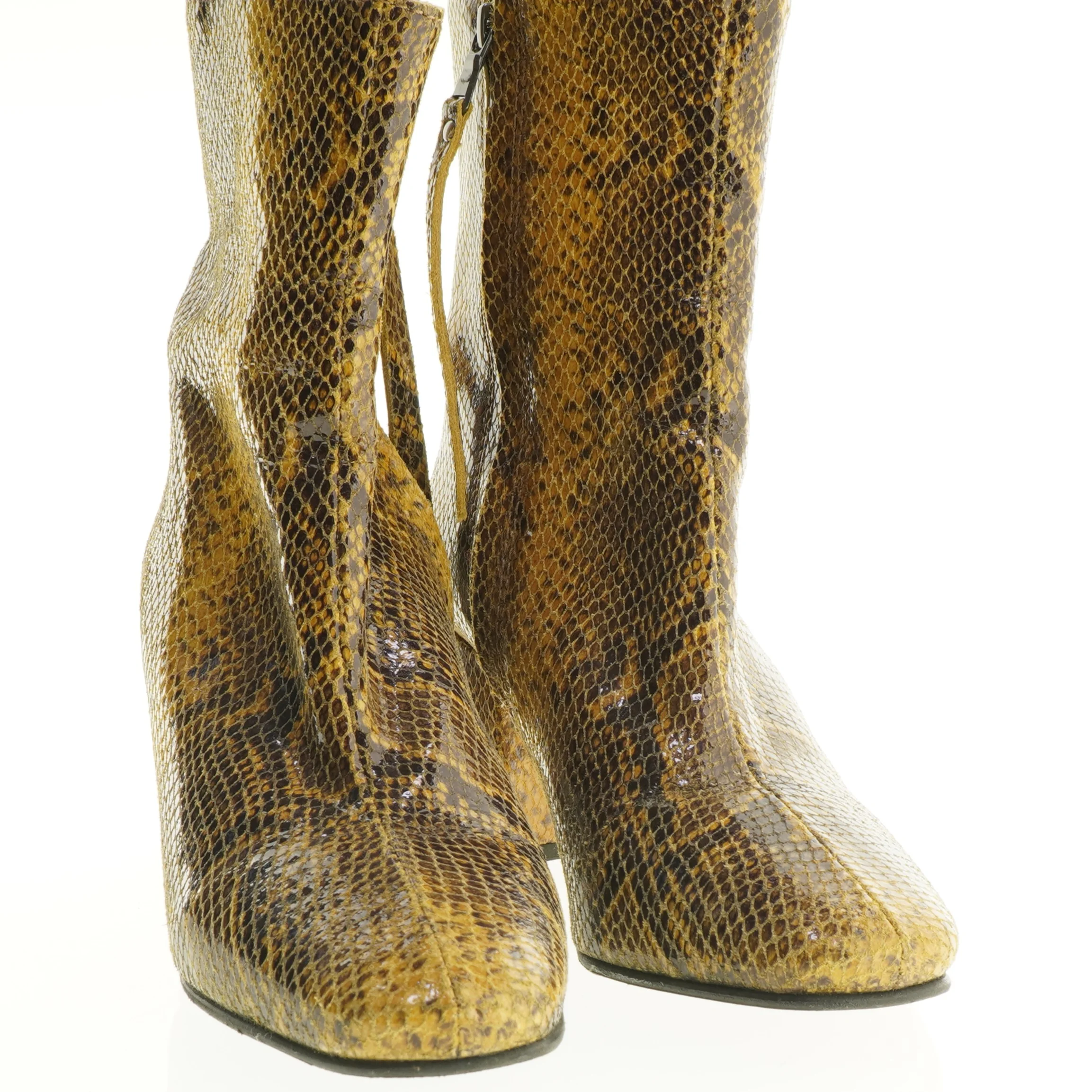 Støvletter med slangeskindslook fra Minelli (str. 38)