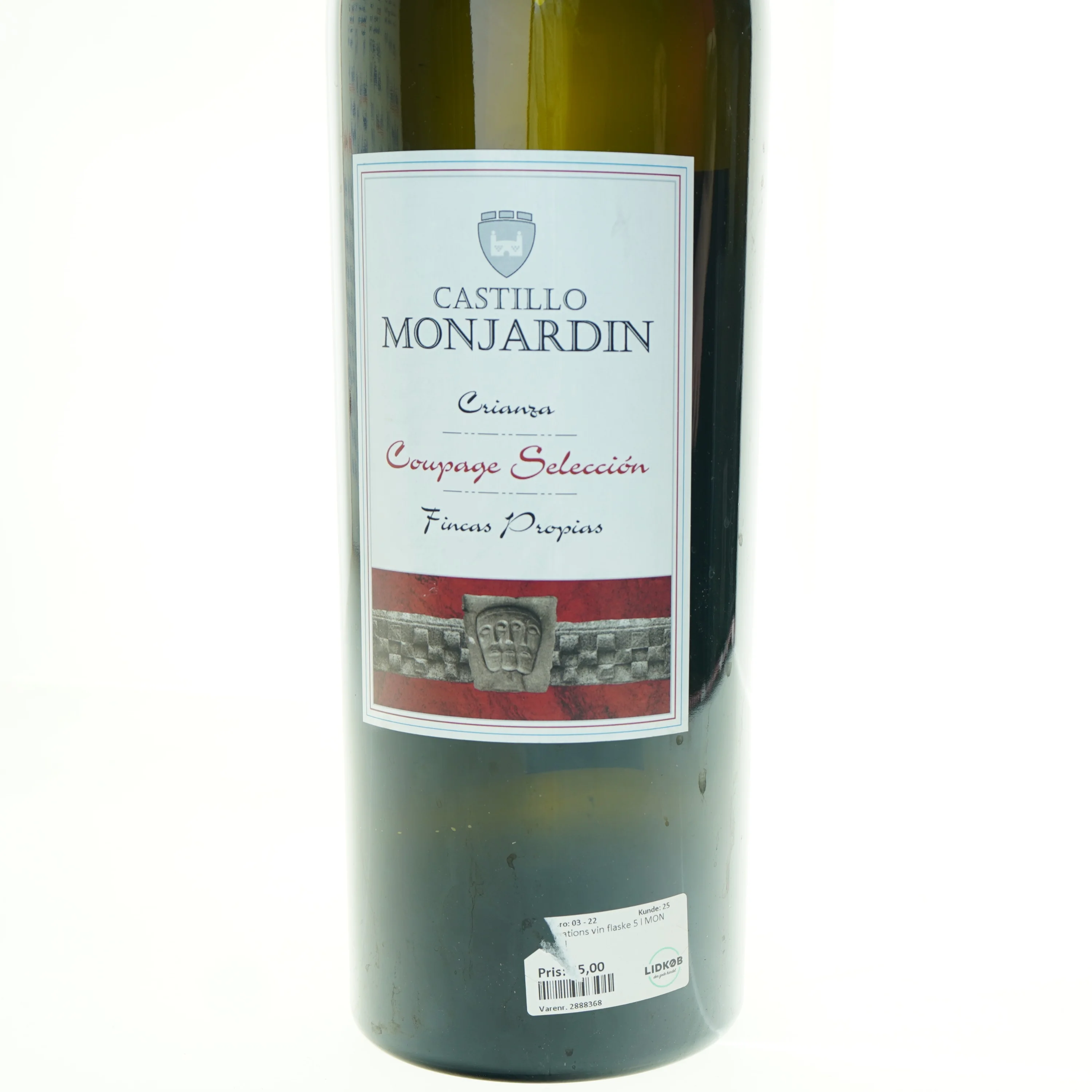 Castillo Monjardin Crianza, rødvin fra Castillo Monjardin (str. 56 x 14 cm)
