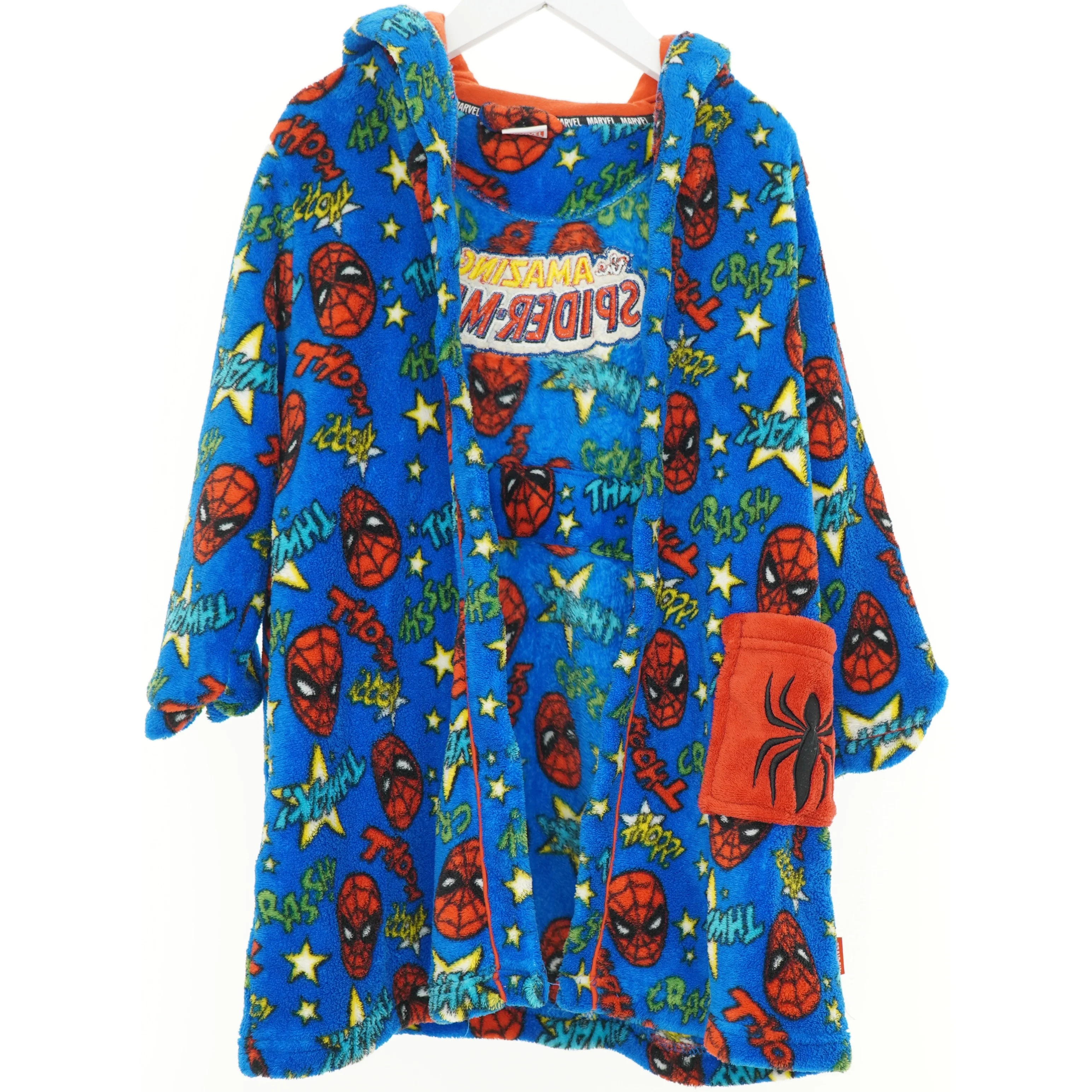 Badekåbe, spiderman (str. 116 cm)