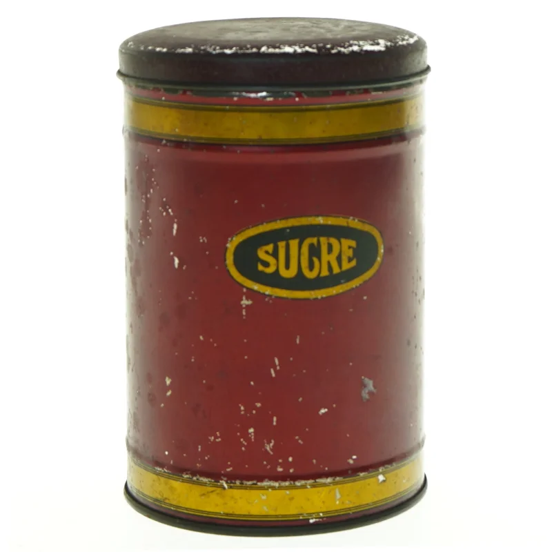 Vintage sukkerdåse (str. 17 x 11 cm)