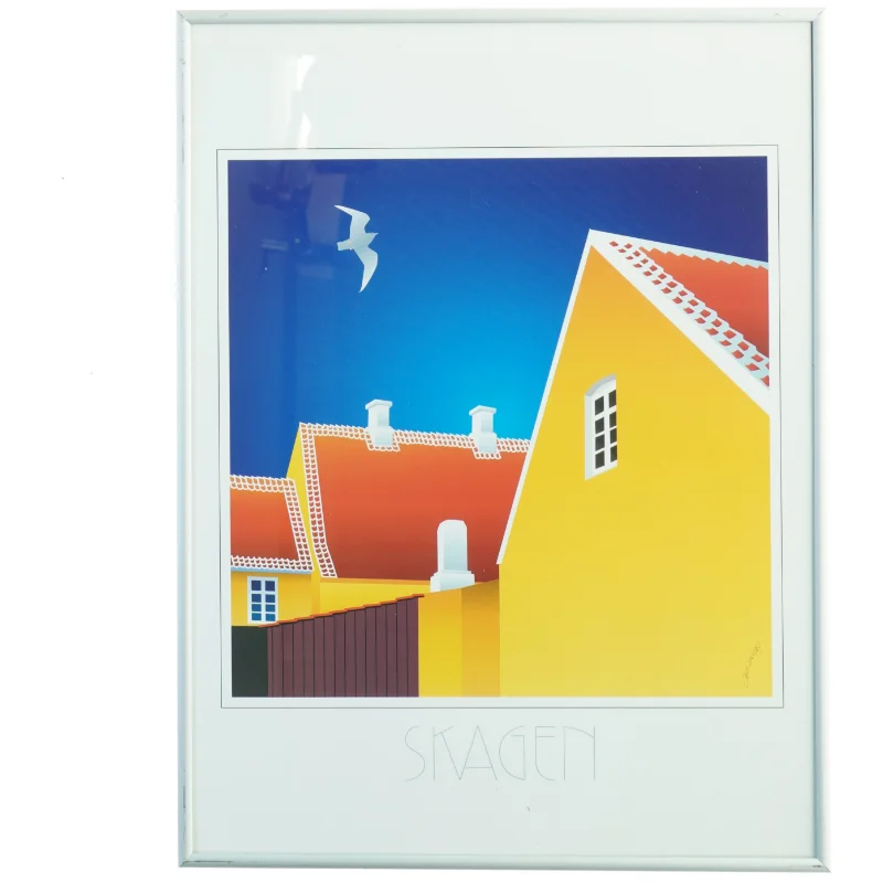 Indrammet Skagen-plakat (str. 41 x 30 cm)