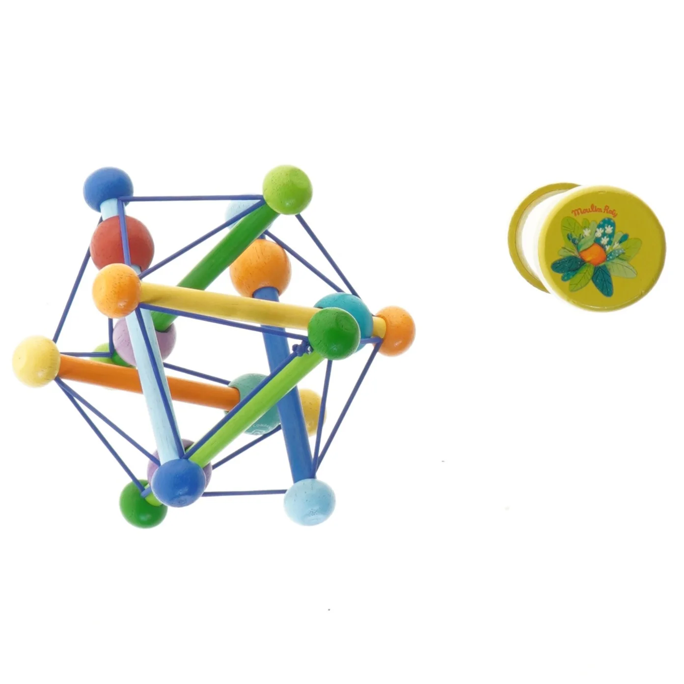 Farverig aktivitetslegetøj til babyer. 