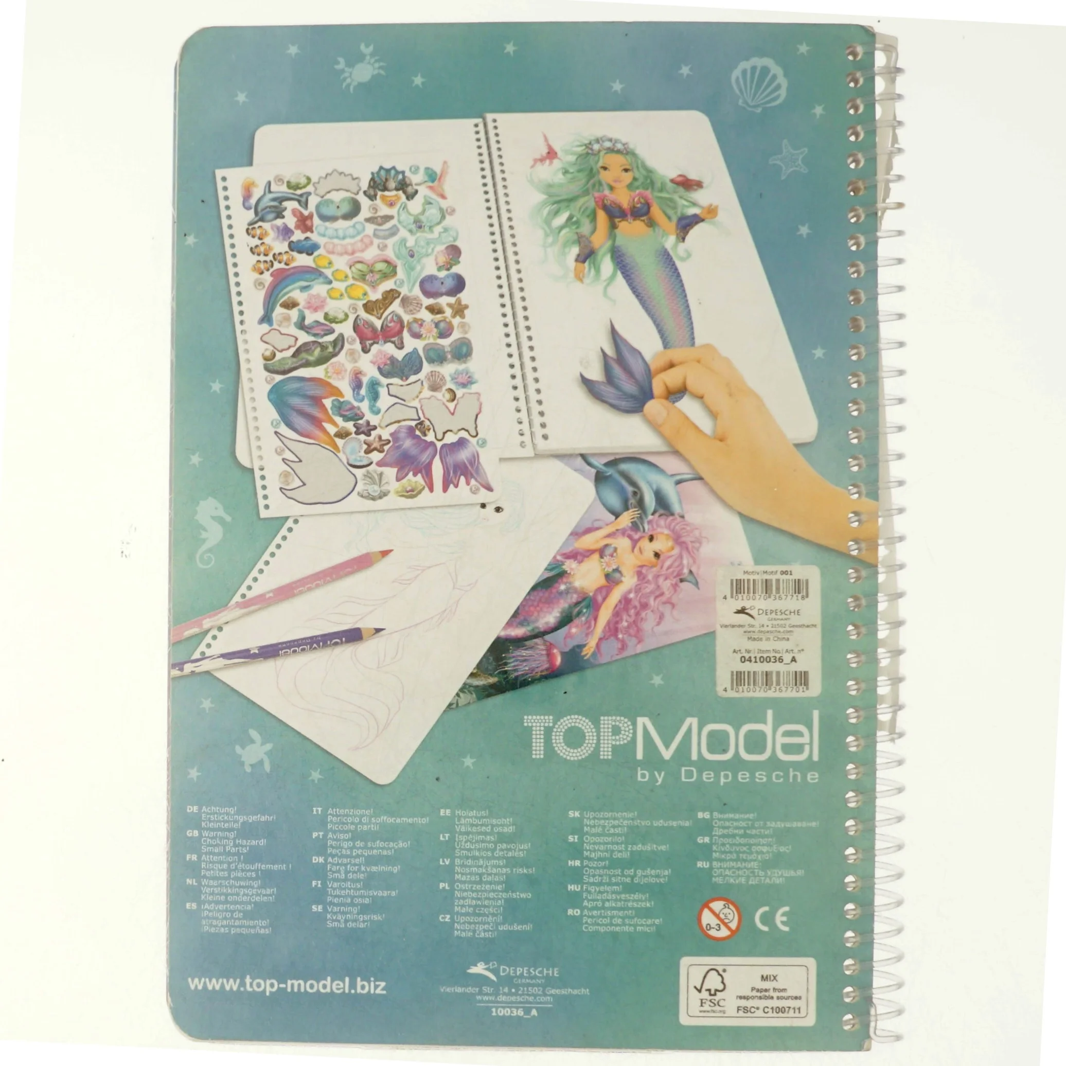 Fantasymodel Mermaid hæfte