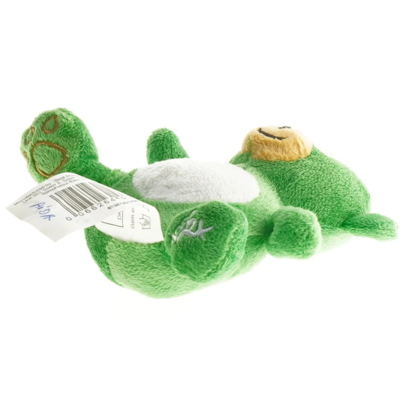 Grøn plysskildpadde (str. 13 cm)