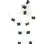 Hvid og sort ko kostume til baby (str. 75 x 30 cm)