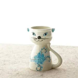 Porcelæns kat (str. 9 x 7 cm)