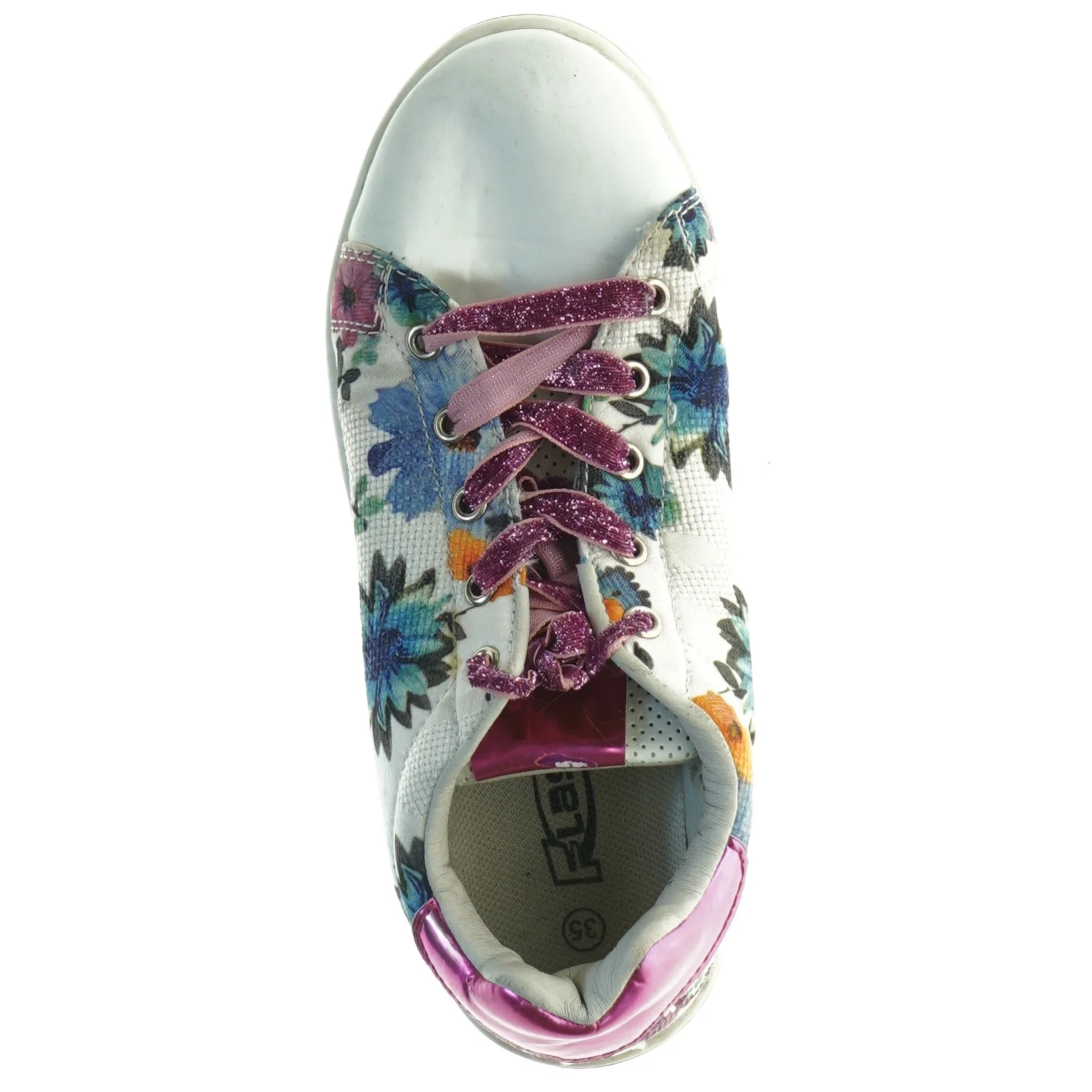 Blomstermønstrede sneakers (str. 35)
