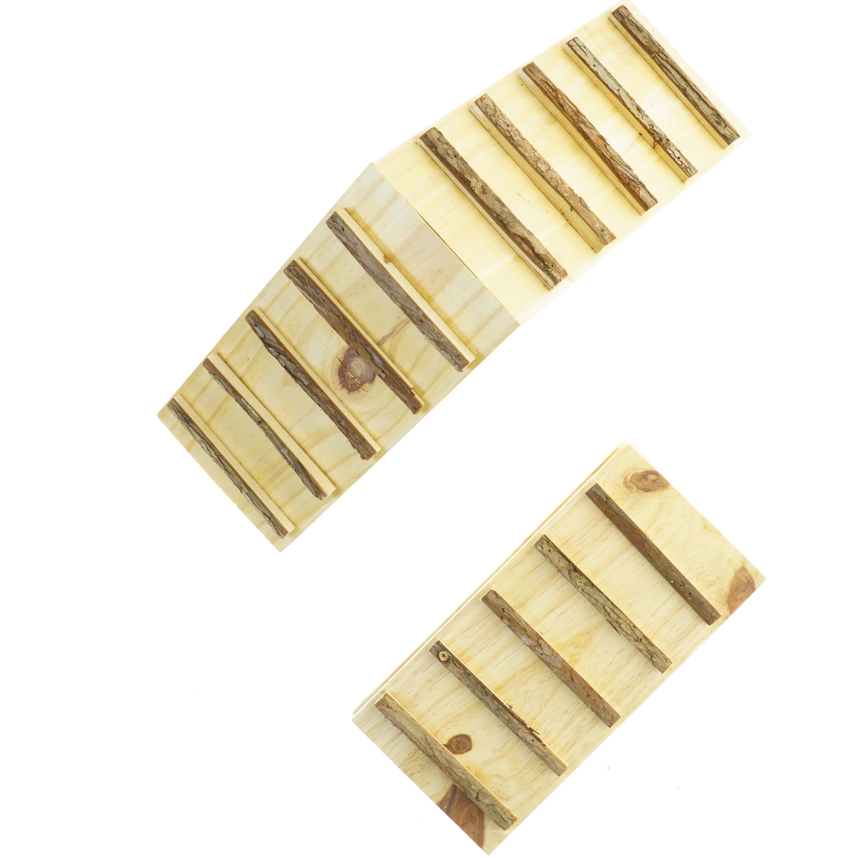 Træstiger / ramper til kaniner to størrelser (str. 58 x 17 cm)