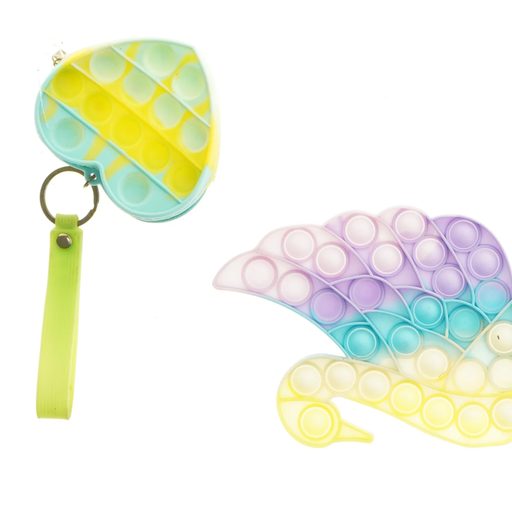 Popit nøglering og pung sæt (str. 9 cm og 16 cm)