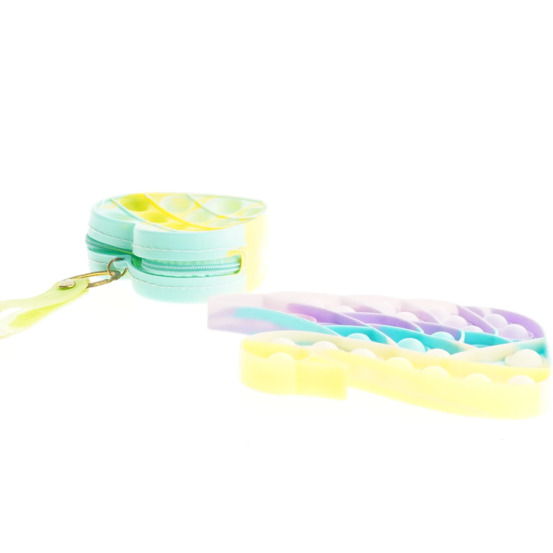 Popit nøglering og pung sæt (str. 9 cm og 16 cm)