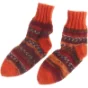 Håndstrikkede sokker (str. 25 x 7 cm)