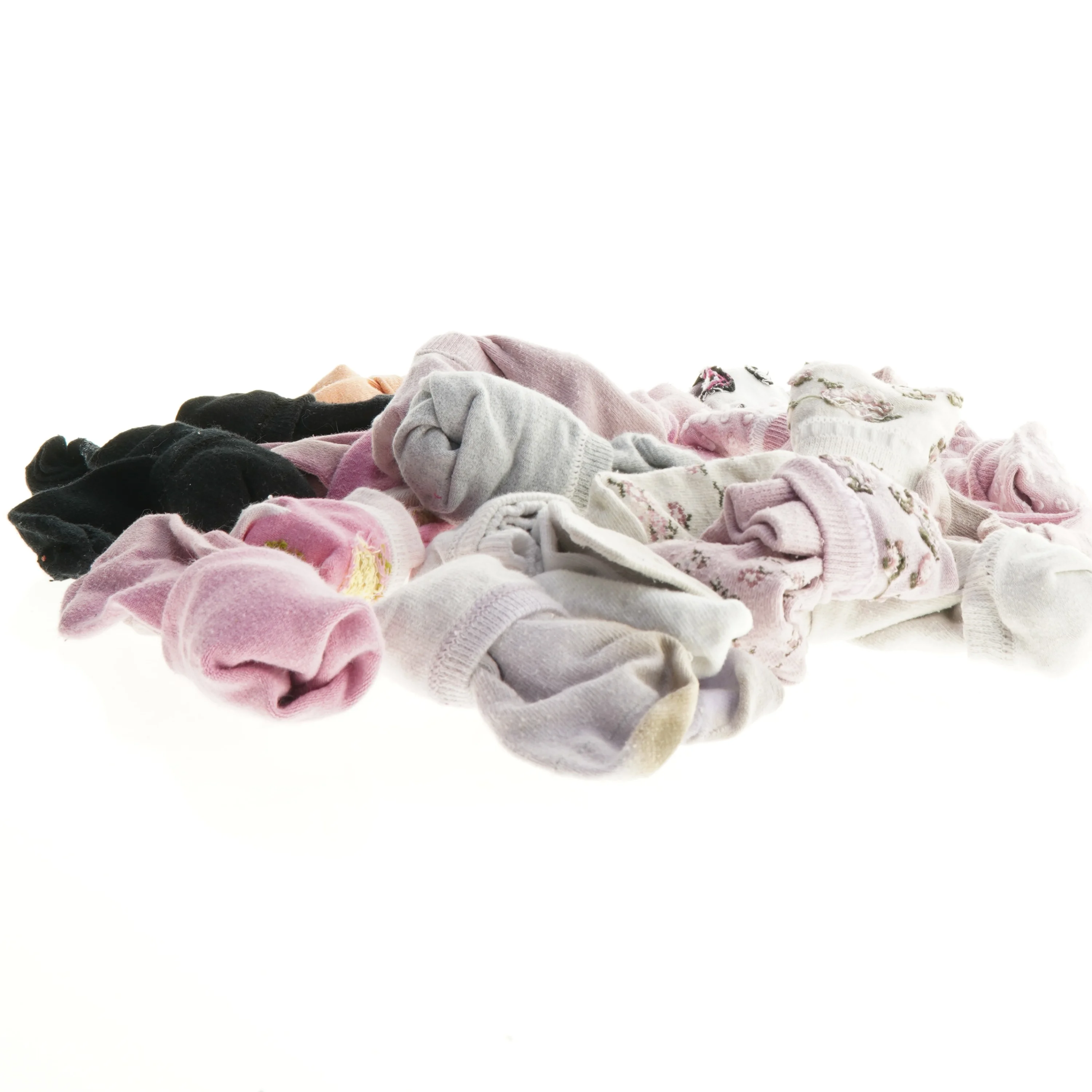 Blandede brugte babystrømper