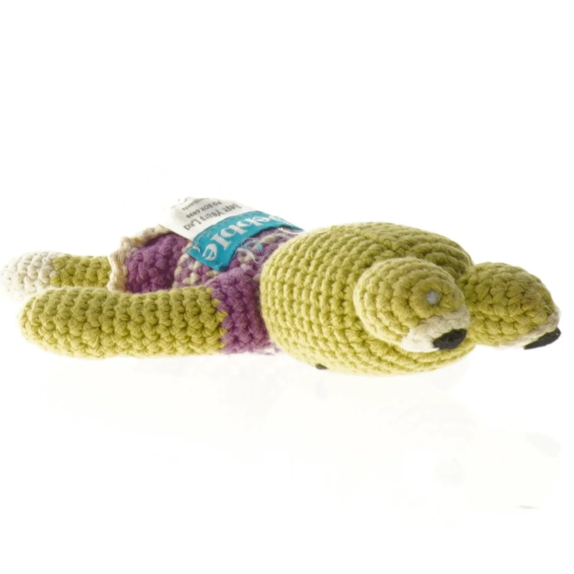 Hæklet bamse fra Pebblechild (str. 17 x 12 cm)