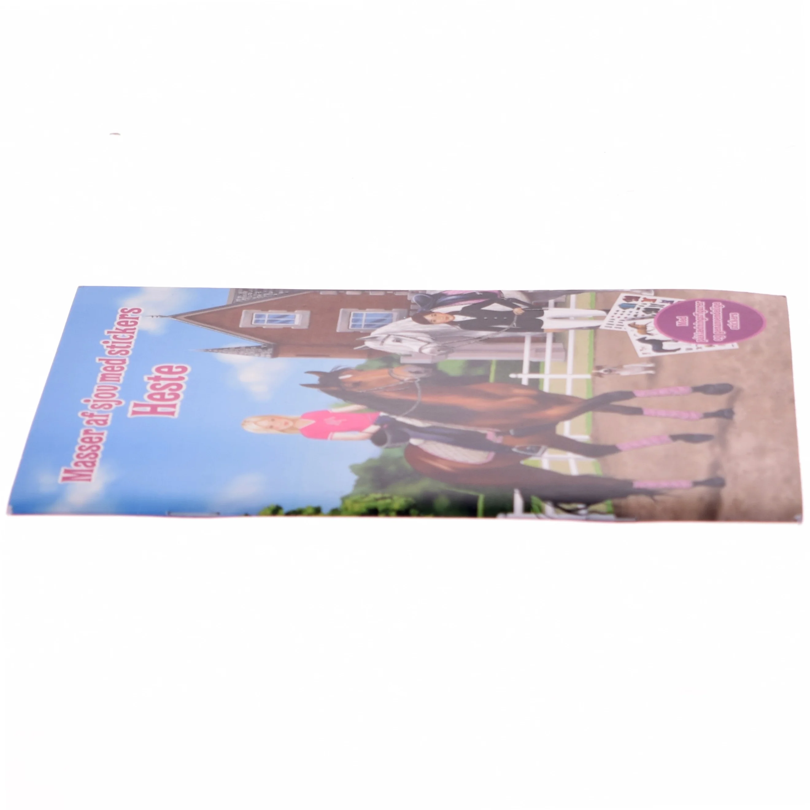 Stickerbog med heste tema