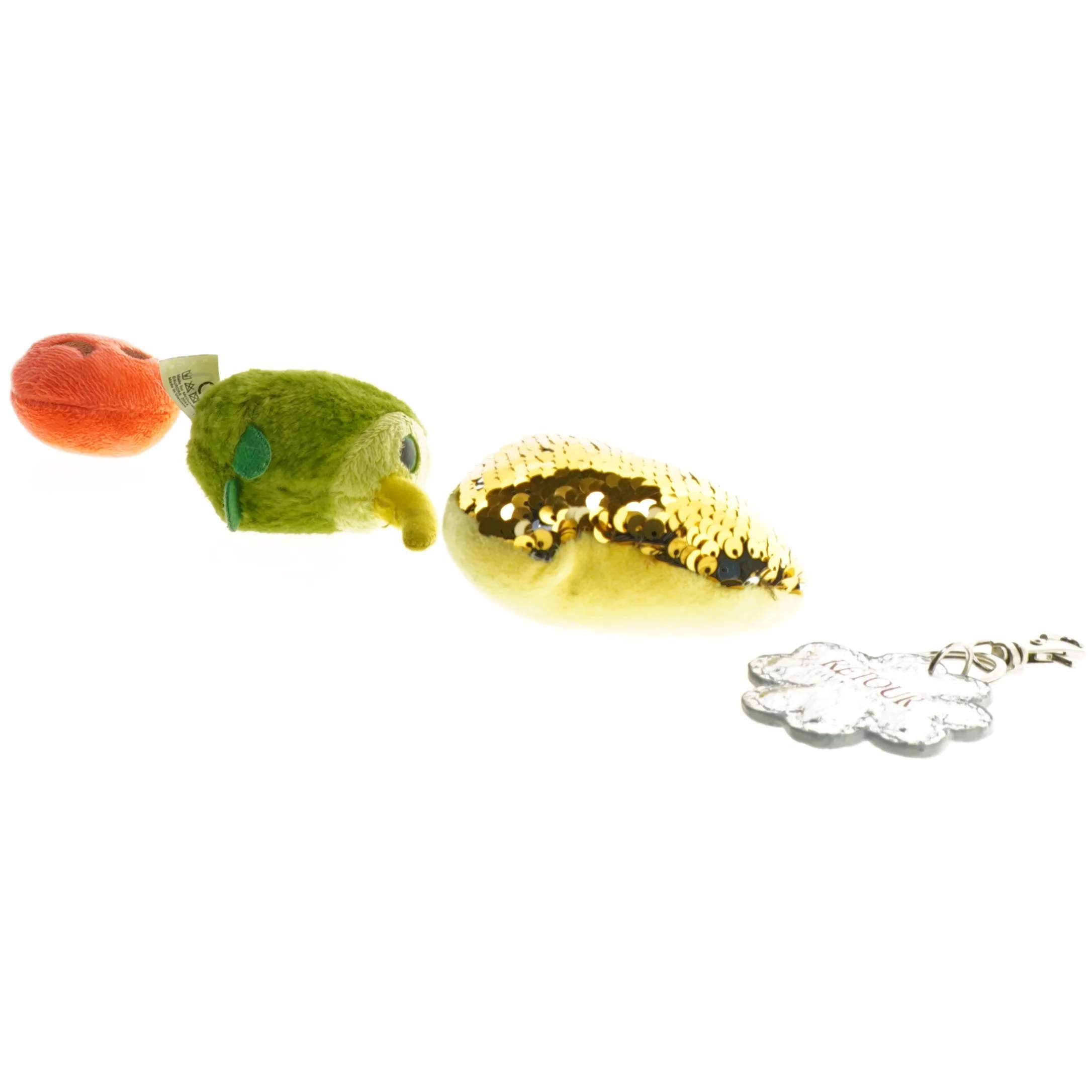 Vedhæng med design af frugt og dyrefigurer (str. 5 cm til 9 cm)