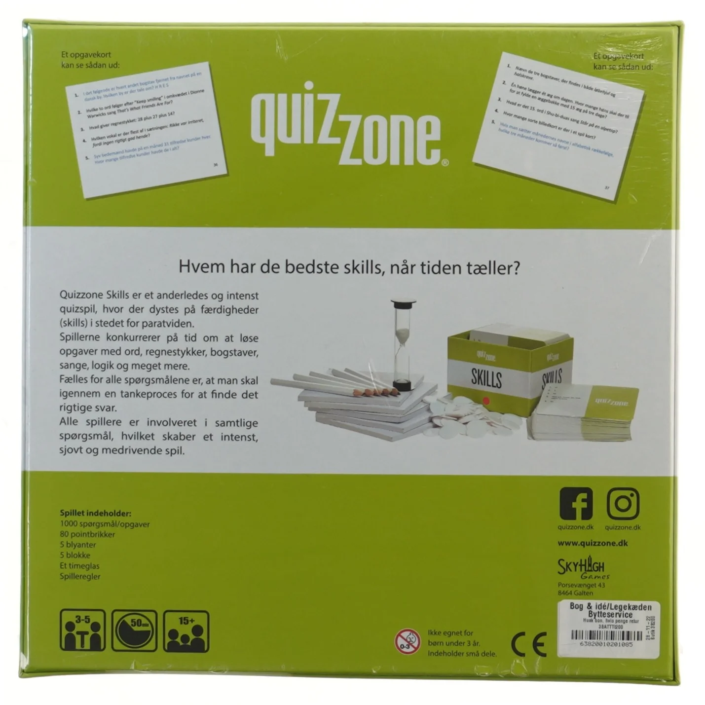 QuizZone Skills brætspil (uåbnet)